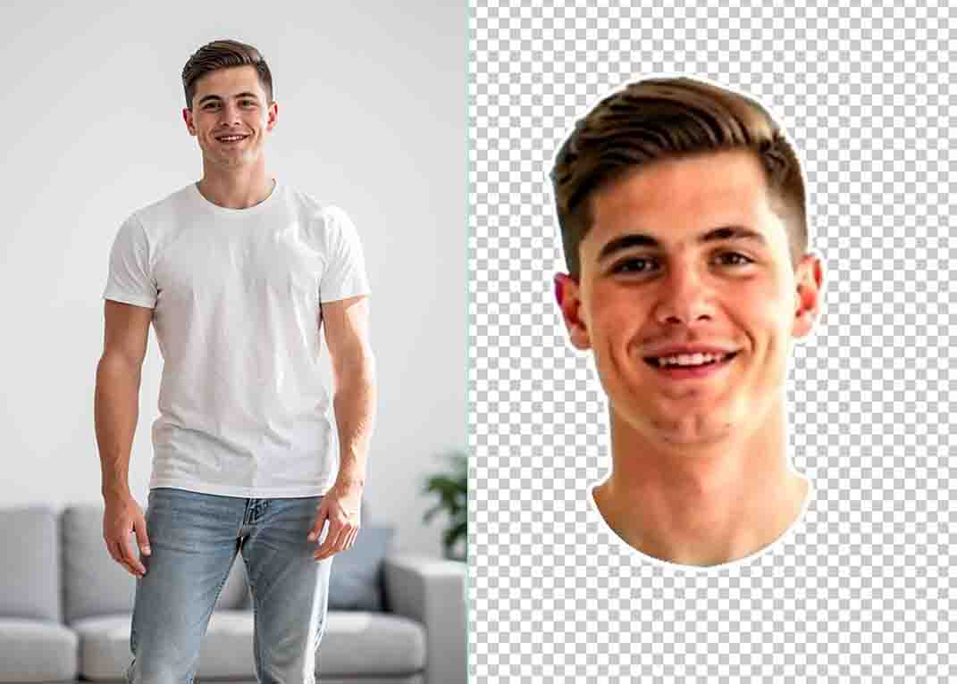 Cutout Portrait Example